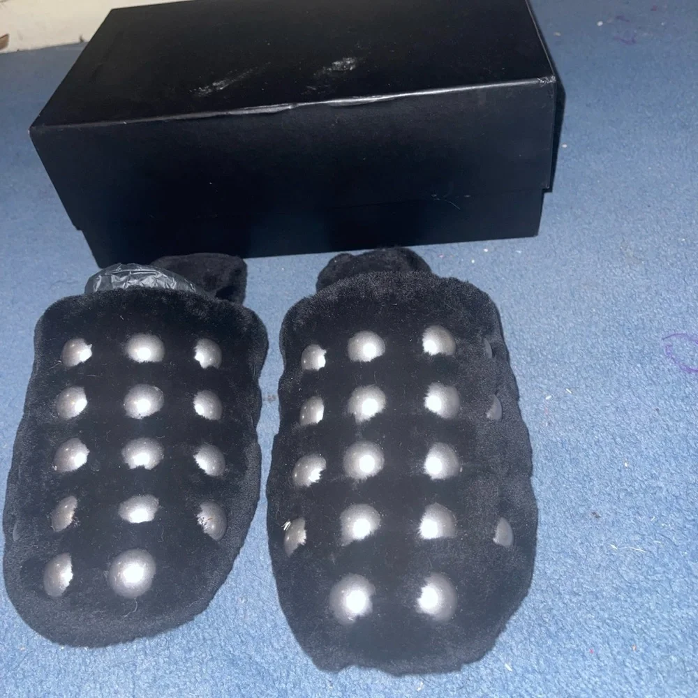 Fur studded mules - Picture 5 of 10